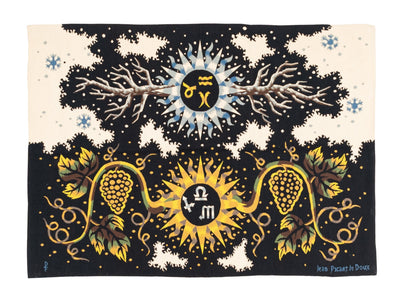 Fine mid century French tapestry signed by Jean Lurcat 4' 9'' x 6' 7''