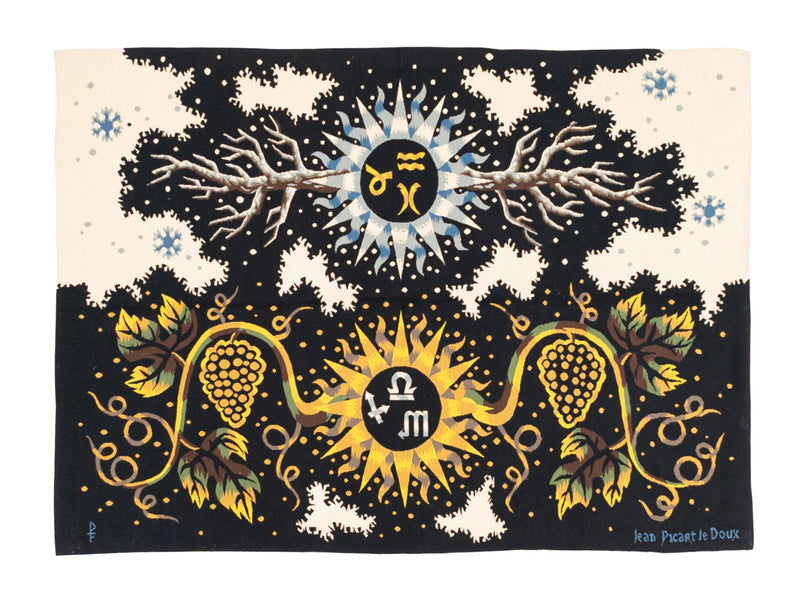 Fine mid century French tapestry signed by Jean Lurcat 4' 9'' x 6' 7''