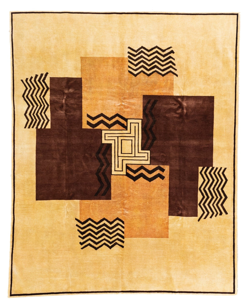 French Art Deco Rug 7' 2'' x 9' 1''