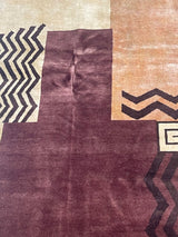 French Art Deco Rug 7' 2'' x 9' 1''