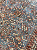 Antique Shabby Chic Sultanabad Mahal Rug 5' 5'' x 9' 5''