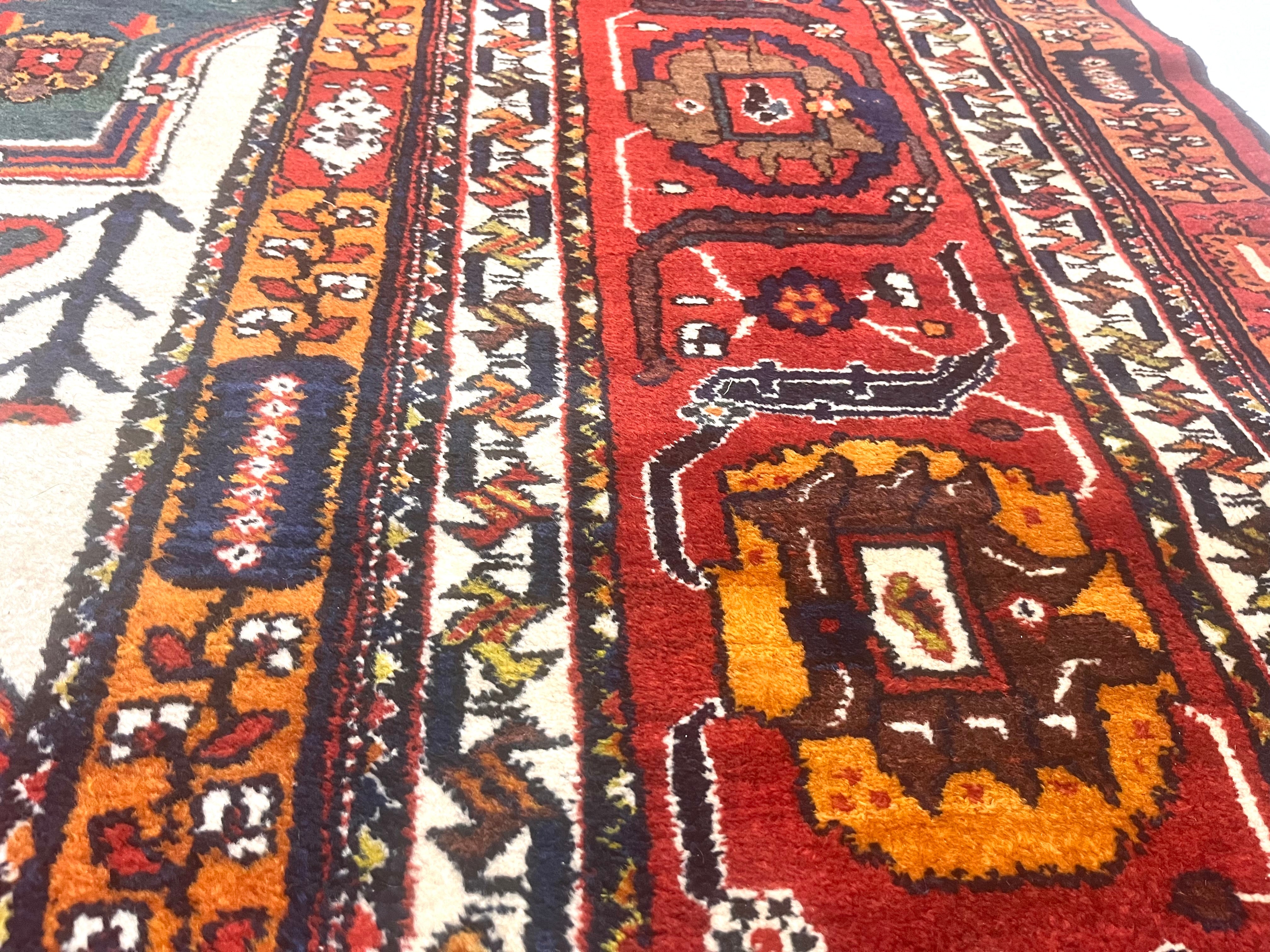 Antique Bakhtiari Rug 13' 6'' x 20' 5''
