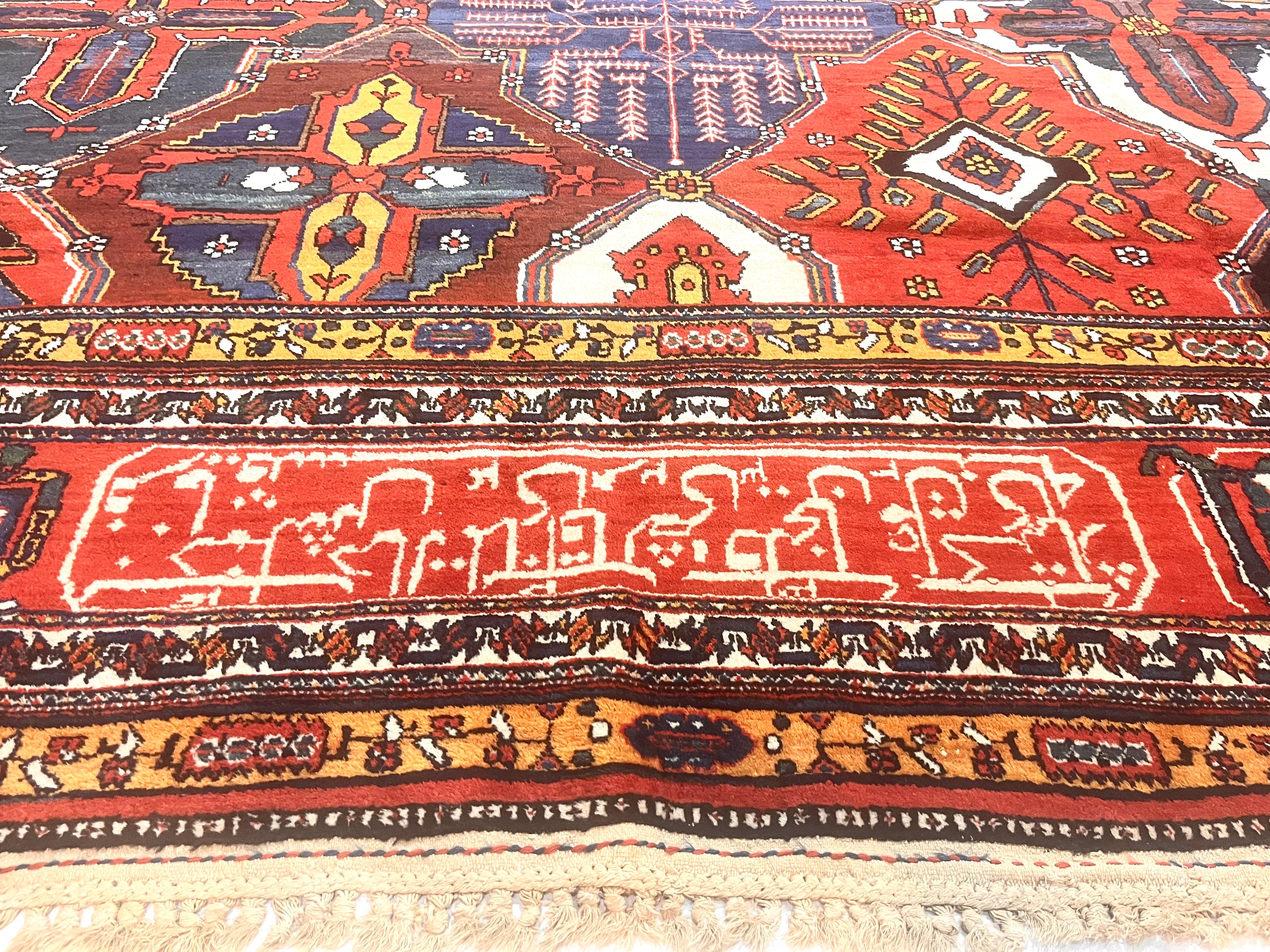 Antique Bakhtiari Rug 13' 6'' x 20' 5''
