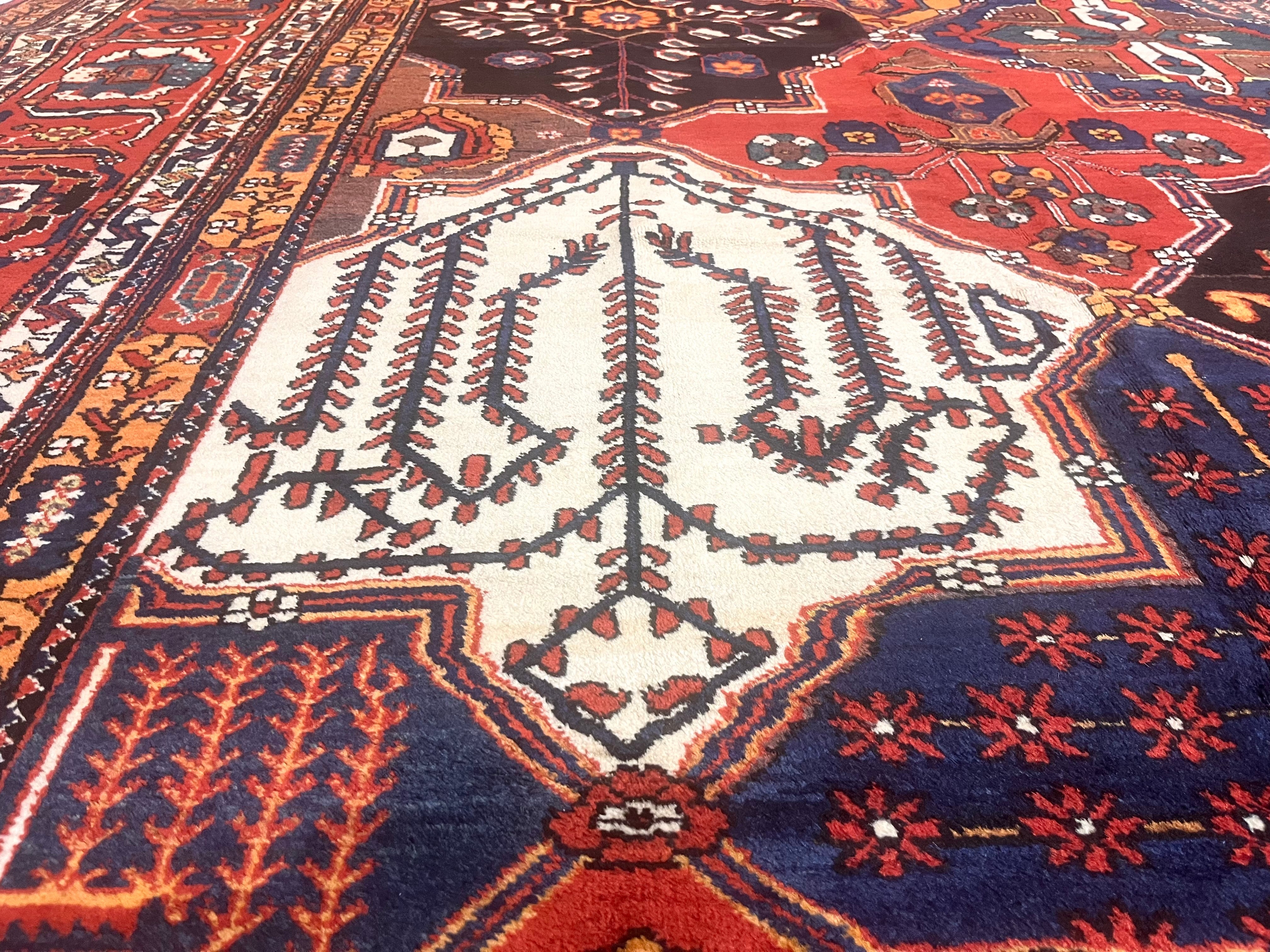Antique Bakhtiari Rug 13' 6'' x 20' 5''