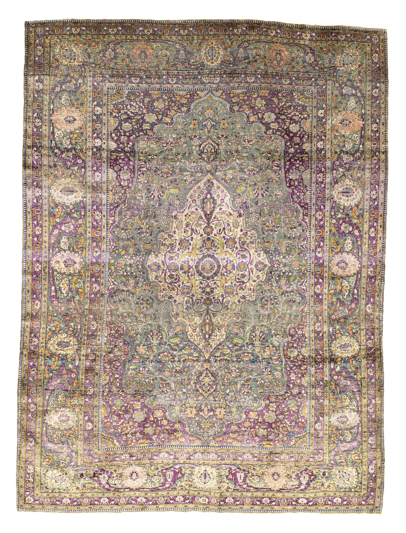 Fine Antique Silk Rug 7' 5