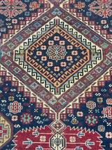 Antique Caucasian Shirvan Rug 3' 11" x 9'