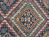 Antique Caucasian Shirvan Rug 3' 11" x 9'