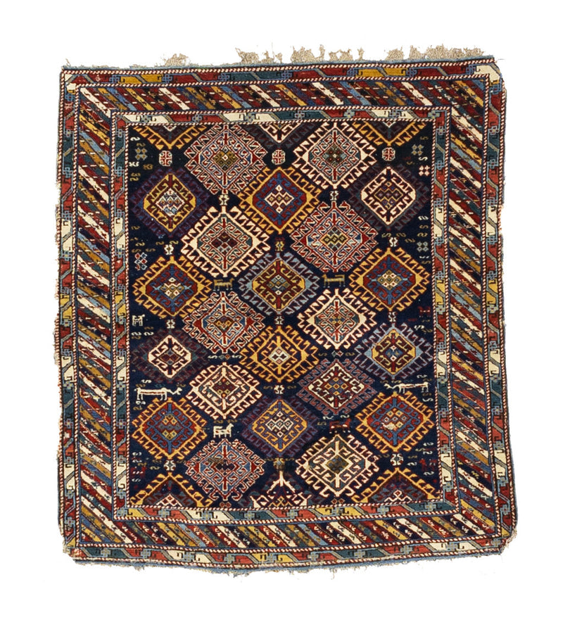 Antique Caucasian Kuba Rug 3' 10
