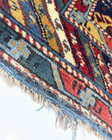 Antique Caucasian Kuba Rug 3' 10" x 4' 5''