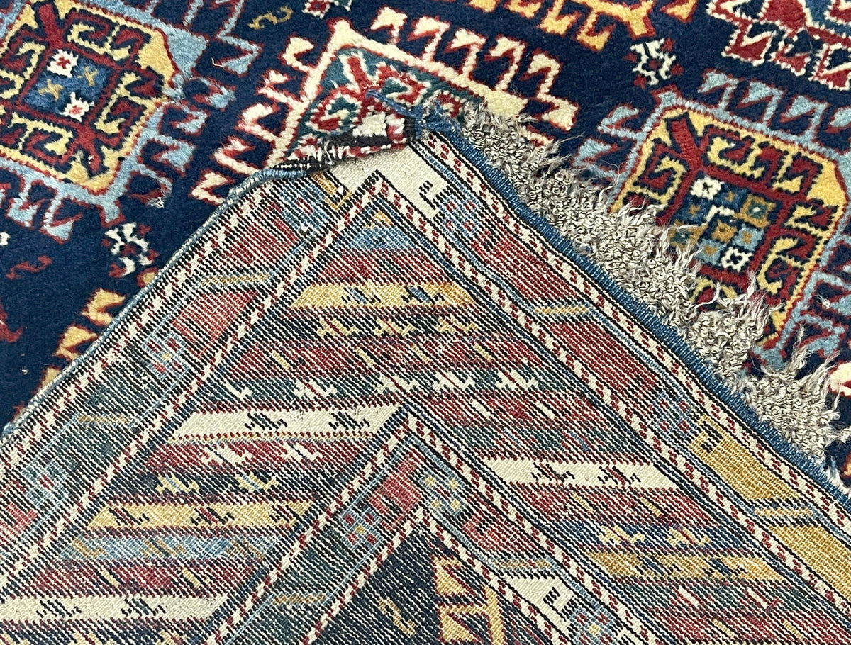 Antique Caucasian Kuba Rug 3' 10" x 4' 5''
