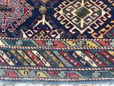 Antique Caucasian Kuba Rug 3' 10" x 4' 5''