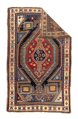 Antique Tribal  Qashqai Gabbeh Rug 4'5" x 7' 1''