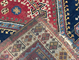 Antique Tribal  Qashqai Gabbeh Rug 4'5" x 7' 1''