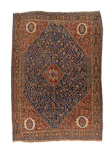 Antique  Tribal Khamseh Rug 4'10" x 7' 4''