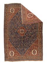 Antique  Tribal Khamseh Rug 4'10" x 7' 4''