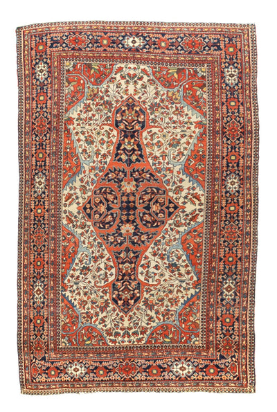 Antique  Farahan Sarouk Rug 4'3