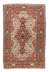 Antique  Farahan Sarouk Rug 4'3" x 6' 11"