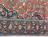 Antique Mohtasham Kashan Rug 4'4" x 6' 9"