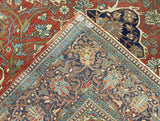 Antique Mohtasham Kashan Rug 4'4" x 6' 9"