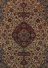 Antique Persian Isfahan Rug 4'4" x 6' 6"