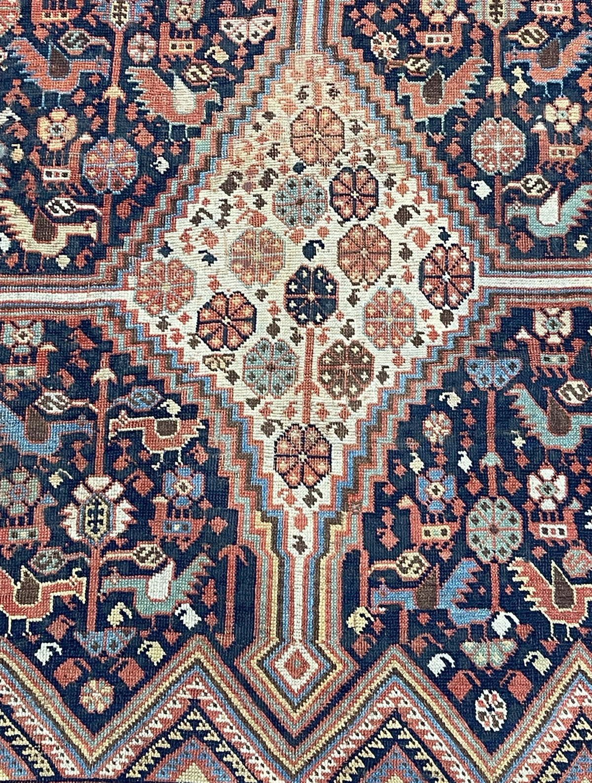Antique  Gashgai Rug 4'5" x 7' 7"