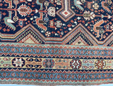 Antique  Qashqai Rug 4'5" x 7' 7"