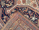 Antique  Qashqai Rug 4'5" x 7' 7"
