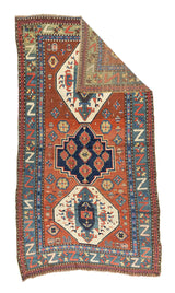 Antique Caucasian Kazak Rug 5' 0" x 9' 0"