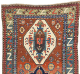 Antique Caucasian Kazak Rug 5' 0" x 9' 0"