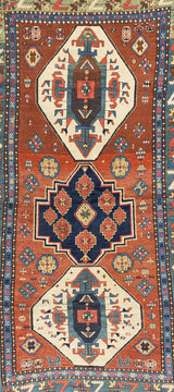 Antique Caucasian Kazak Rug 5' 0" x 9' 0"
