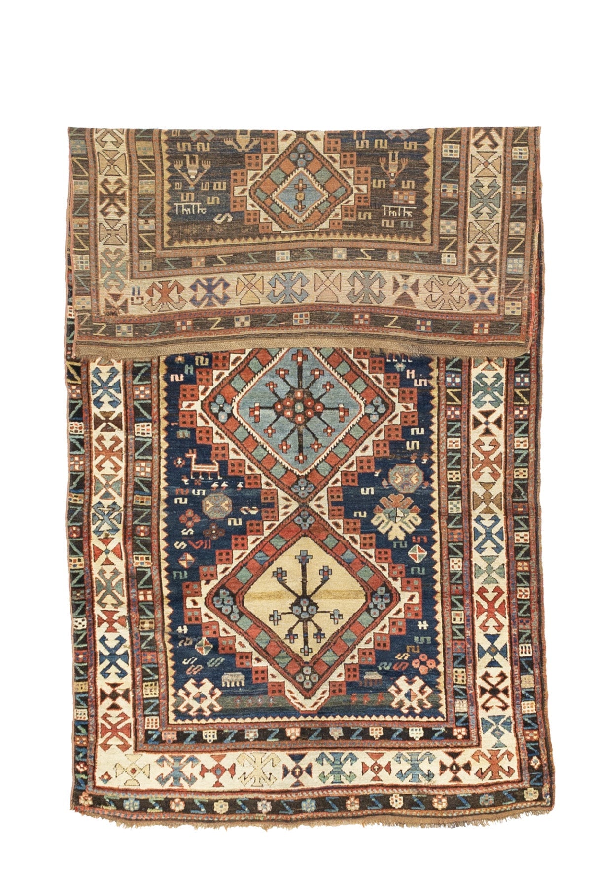 Antique Caucasian Shirvan Rug 4'5" x 8' 5''