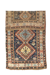 Antique Caucasian Shirvan Rug 4'5" x 8' 5''