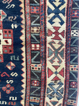 Antique Caucasian Shirvan Rug 4'5" x 8' 5''