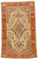 Antique  Mohtasham Kashan Rug 4' 2'' x 7' 1''