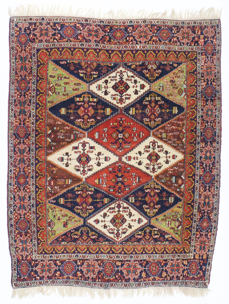 Antique Tribal Afshar Rug 4' 10