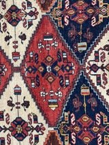 Antique Tribal Afshar Rug 4' 10" x 6' 2"