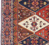 Antique Tribal Afshar Rug 4' 10" x 6' 2"