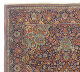 Antique Dabir Kashan Rug 4' 4" x 6' 6"
