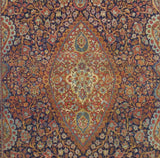 Antique Dabir Kashan Rug 4' 4" x 6' 6"