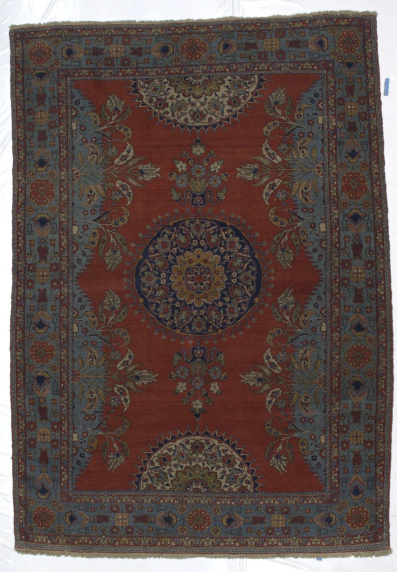 Antique  Tehran Rug 5' 1'' x 7' 3''