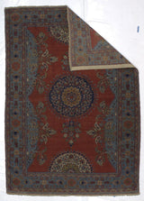 Antique  Tehran Rug 5' 1'' x 7' 3''