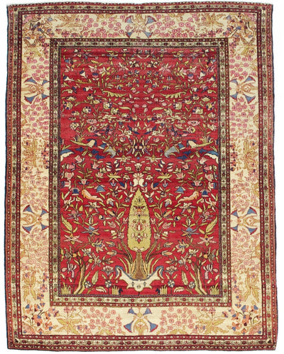 Fine Antique Isfahan Rug 4'7