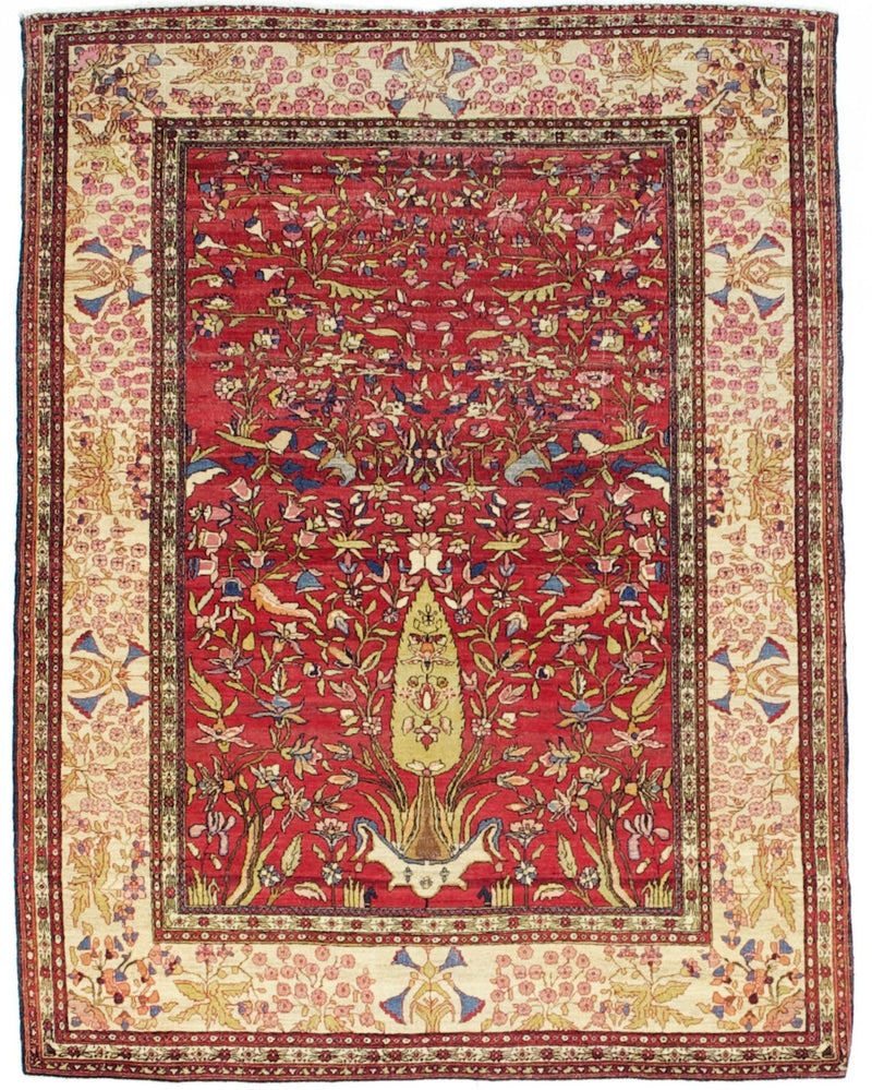 Fine Antique Isfahan Rug 4'7