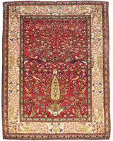 Fine Antique Isfahan Rug 4'7" x 6' 0"