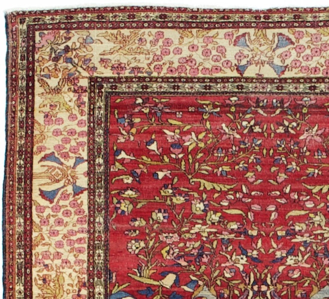 Fine Antique Isfahan Rug 4'7" x 6' 0"