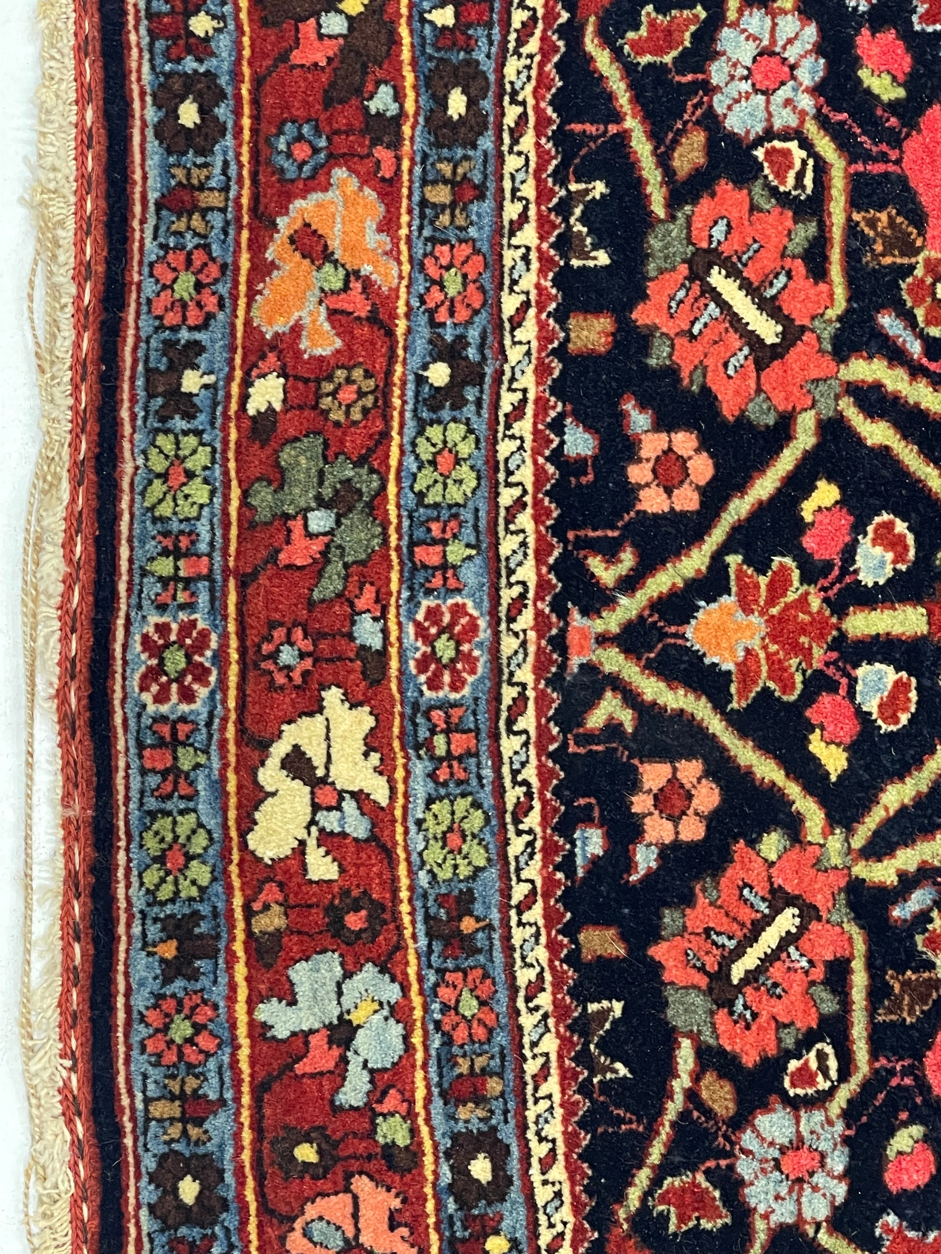 Antique  Bidjar Rug 3' 7" x 5' 2"