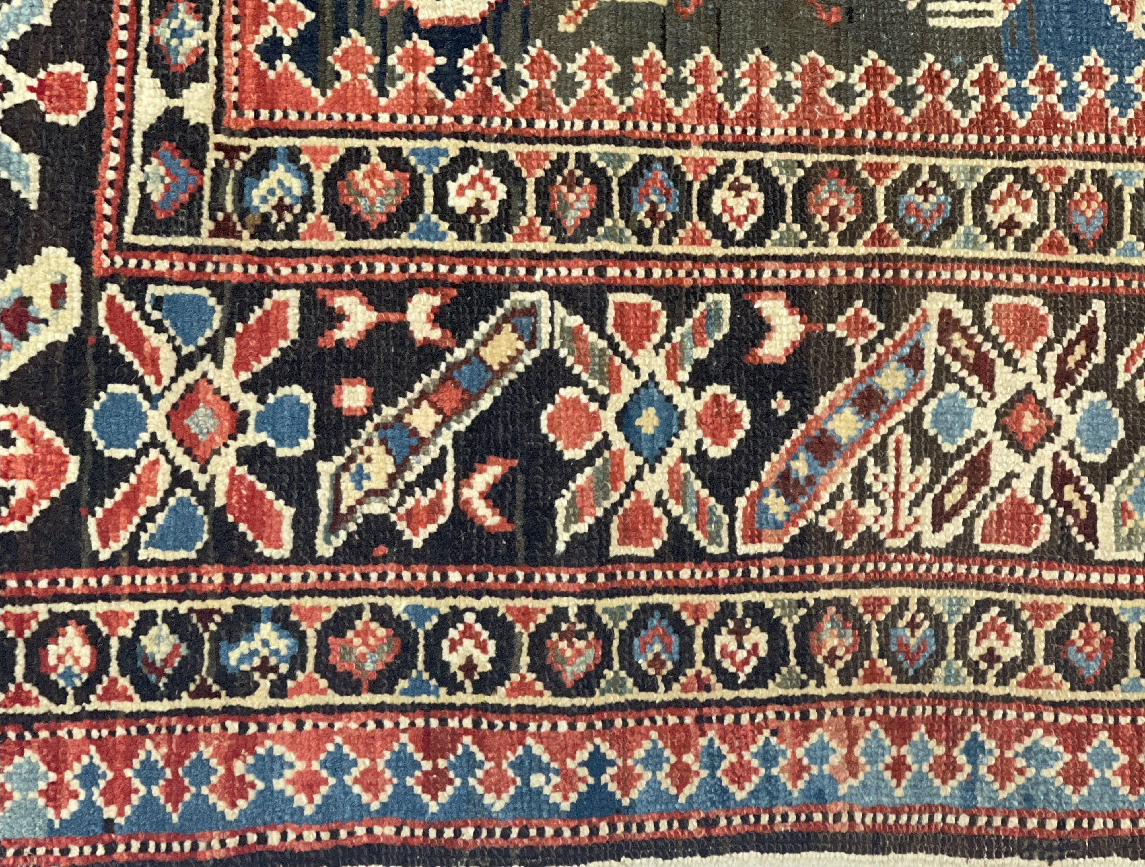 Antique Caucasian Kuba Rug 3' 10" x 6' 3''