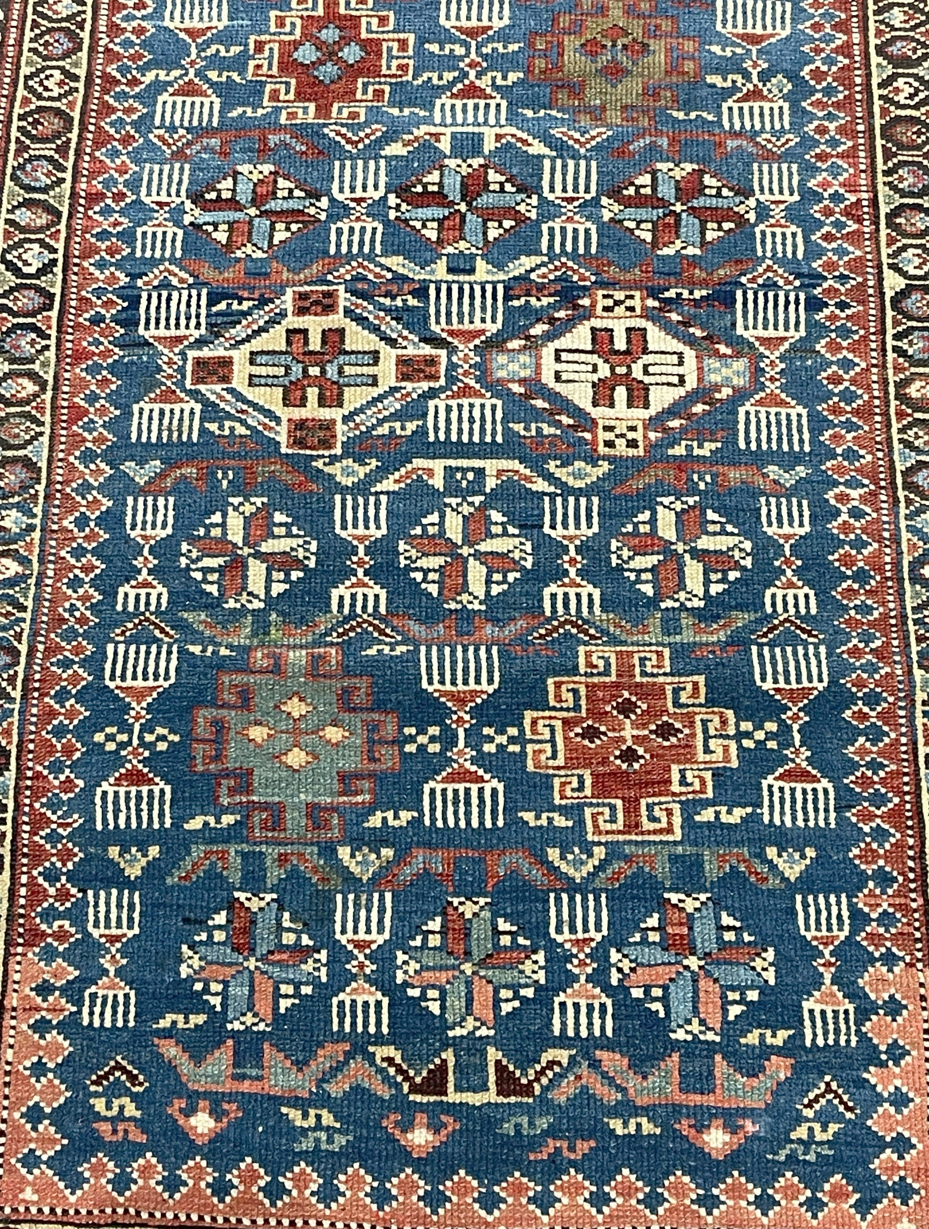 Antique Caucasian Kuba Rug 3' 10" x 6' 3''
