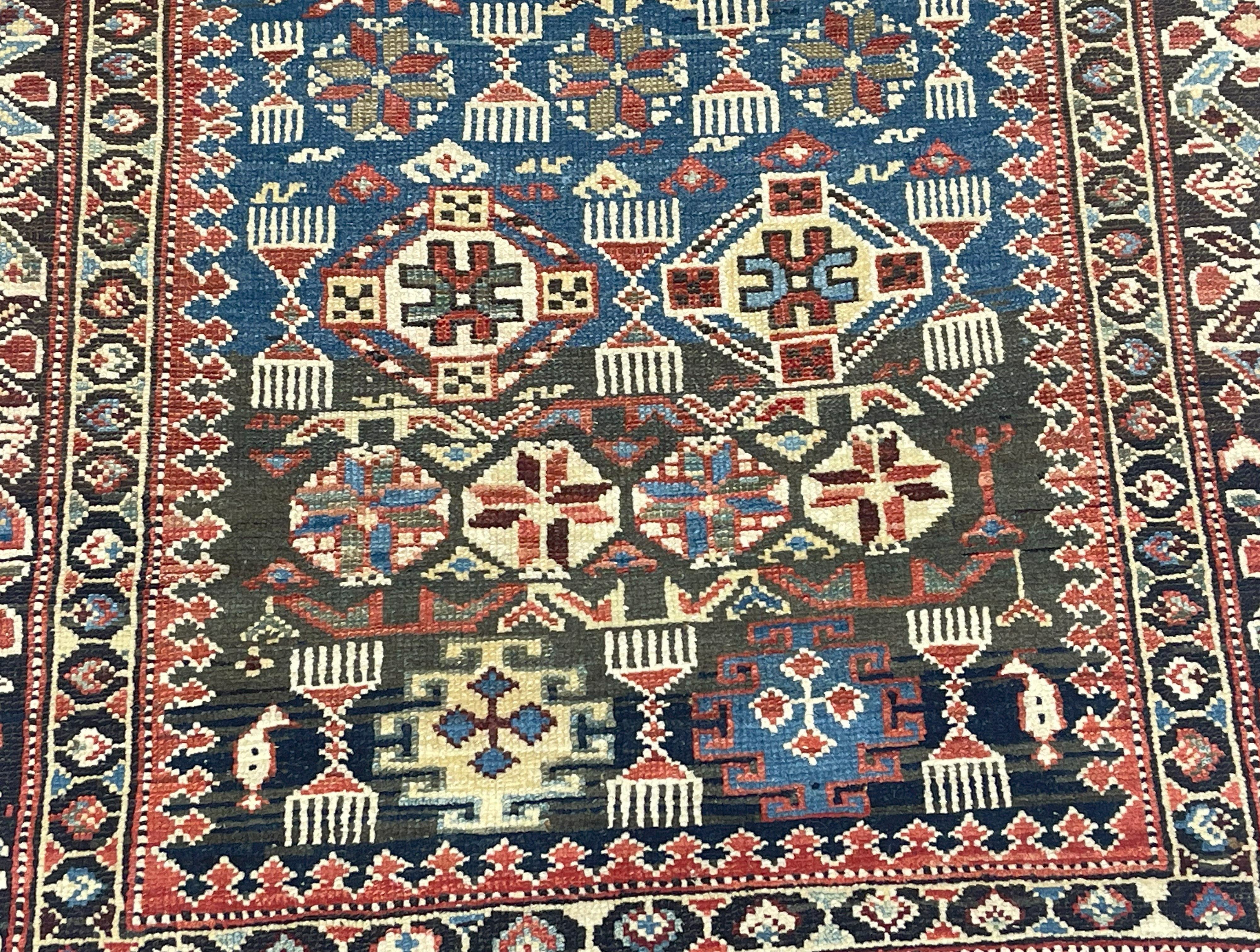 Antique Caucasian Kuba Rug 3' 10" x 6' 3''