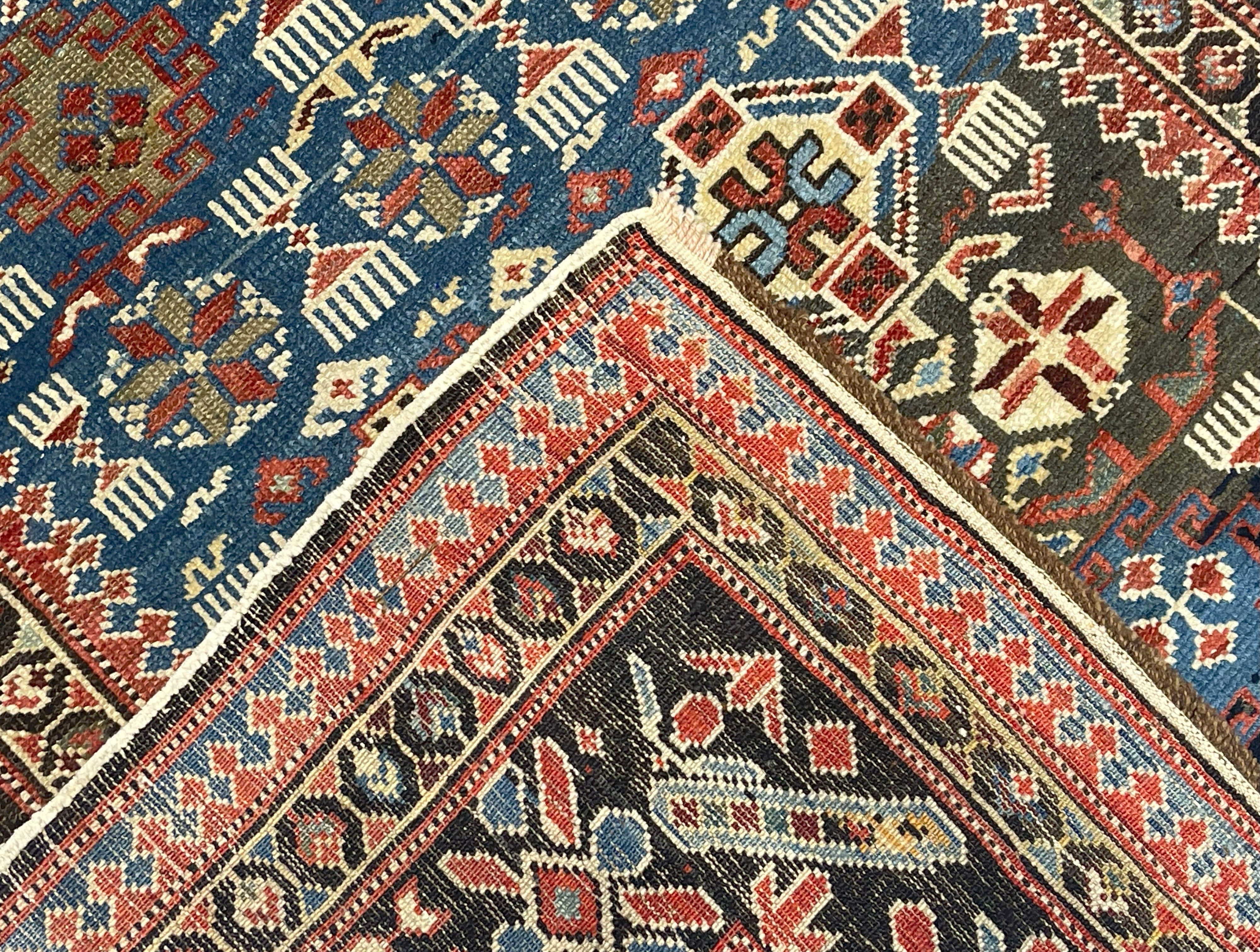 Antique Caucasian Kuba Rug 3' 10" x 6' 3''